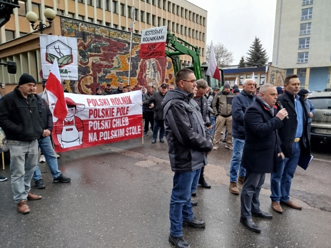 Rolnicy z regionu Siedleckiego protestowali w Siedlcach