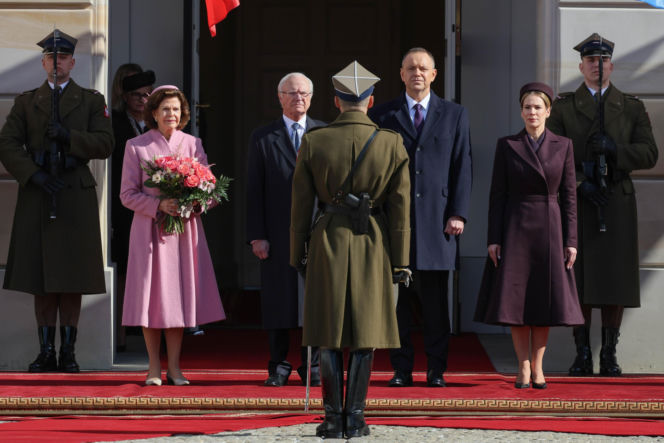 Marta Nawrocka, Karol Nawrocki, król Karol XVI Gustaw, królowa Sylwia