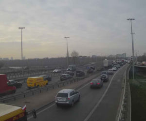 Wielki korek na trasie S8 w Warszawie