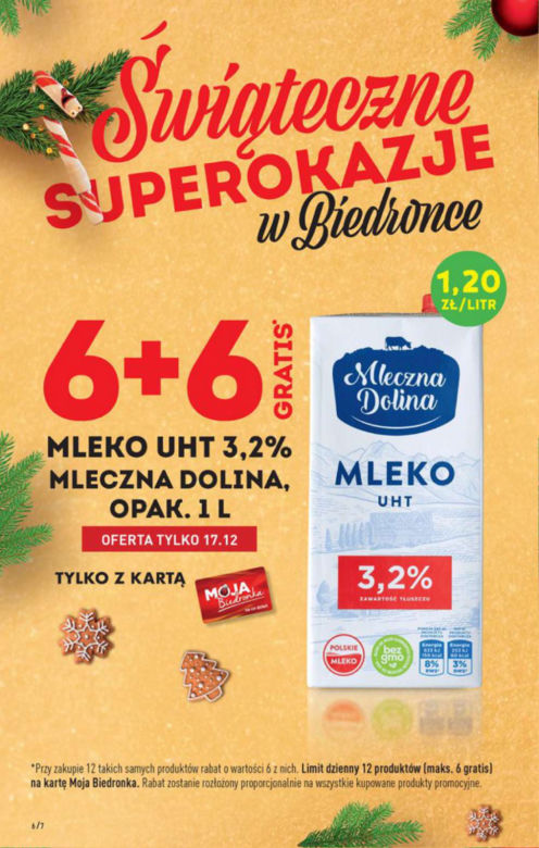 Banany i mleko za darmo w Biedronce! Wielkie rabaty