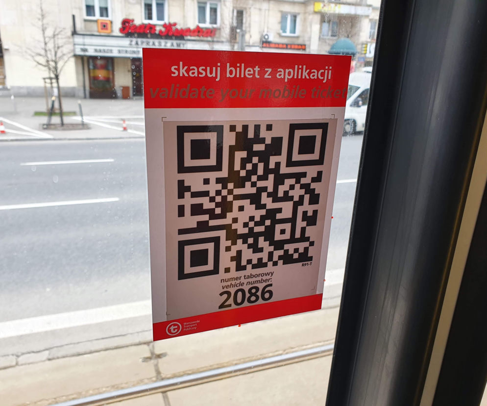 Kod QR do skasowania biletu z aplikacji