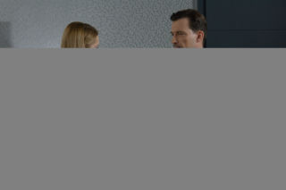 Pierwsza miłość. Aśka (Paulina Gałązka), prezes (Dariusz Kordek)
