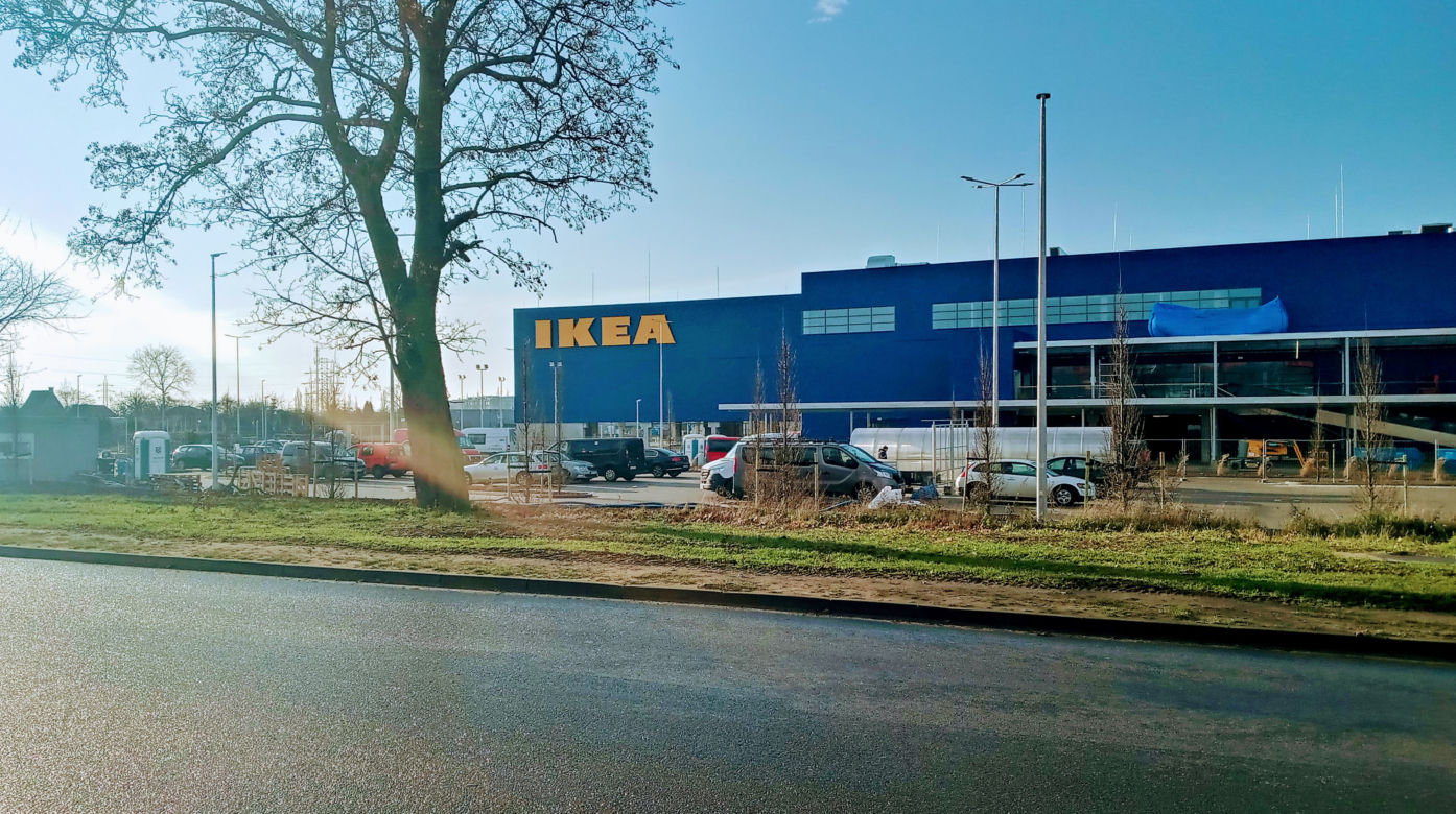 Budowa sklepu IKEA w Szczecinie - grudzień 2020