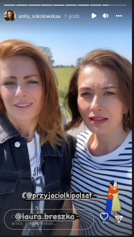 Przyjaciółki 20 sezon na planie. Zuza (Anita Sokołowska), Marta (Laura Breszka)
