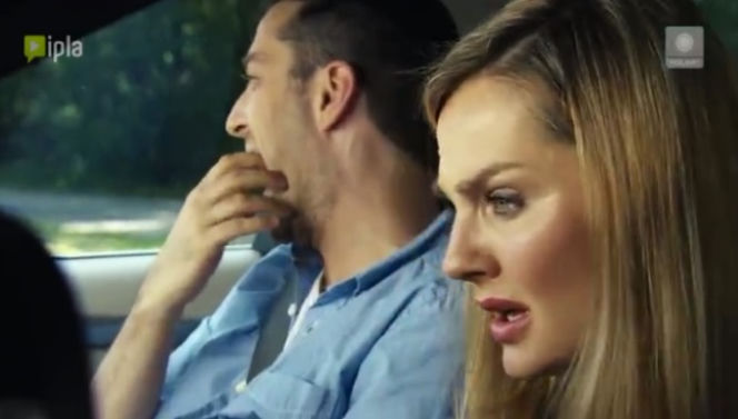 Przyjaciółki 4 sezon odc. 40. Inga (Małgorzata Socha), Szymon (Filip Bobek)