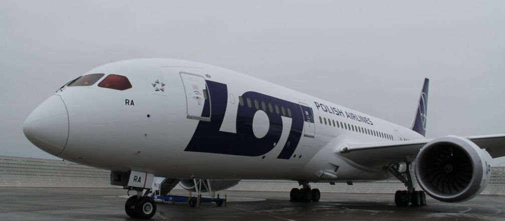 Boeing 787 Dreamliner w barwach PLL LOT