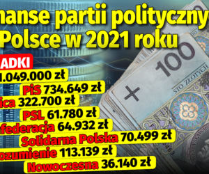 Finanse partii politycznych w Polsce w 2021 roku