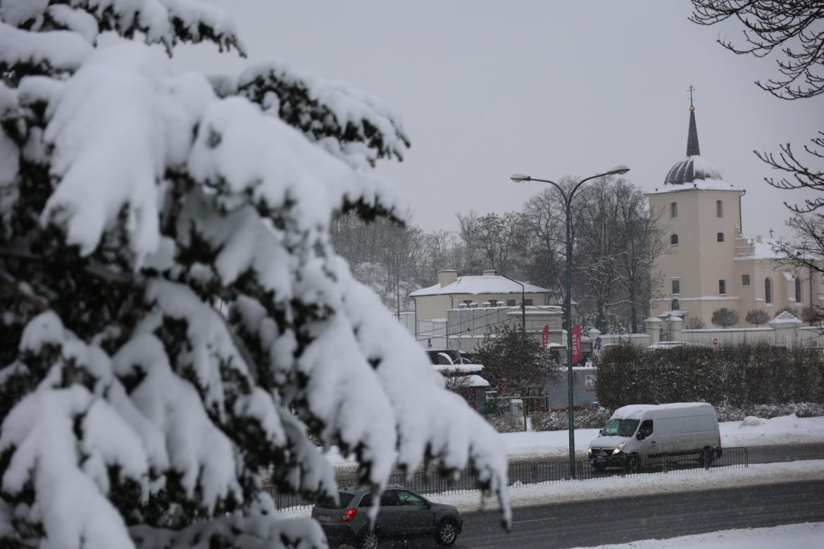 Śnieżyca w Lublinie