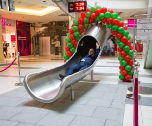 Suwałki Plaza. W centrum handlowym powstała największa w Polsce zjeżdżalnia. Ma 12 metrów!