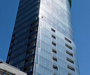 Budowa Hanza Tower - kwiecień 2020