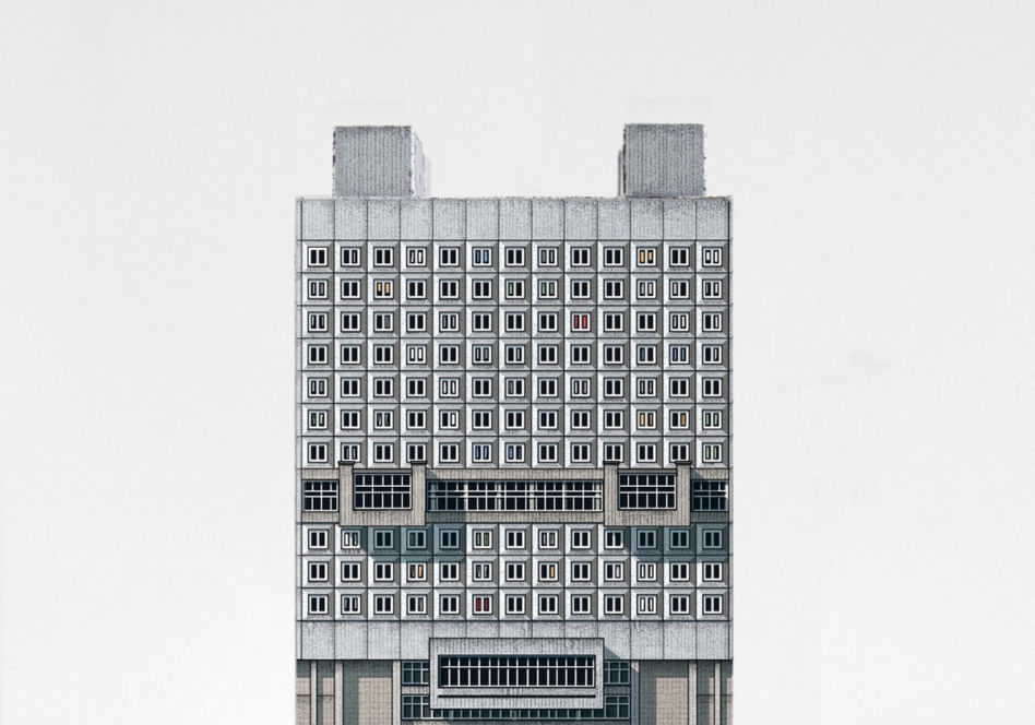 „Brutal East” - brutalistyczna wycinanka od Zupagrafika