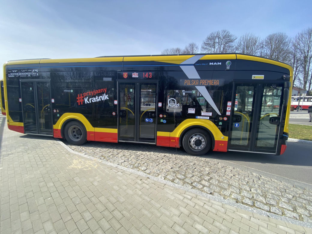 Prezentacja elektrycznych autobusów w Kraśniku