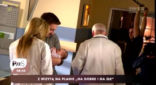 Pytanie na śniadanie. Kamilla Baar i Marcin Rogacewicz na planie Na dobre i na złe