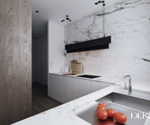 Projekt mieszkania na Żoliborzu: wnętrze w stylu modern