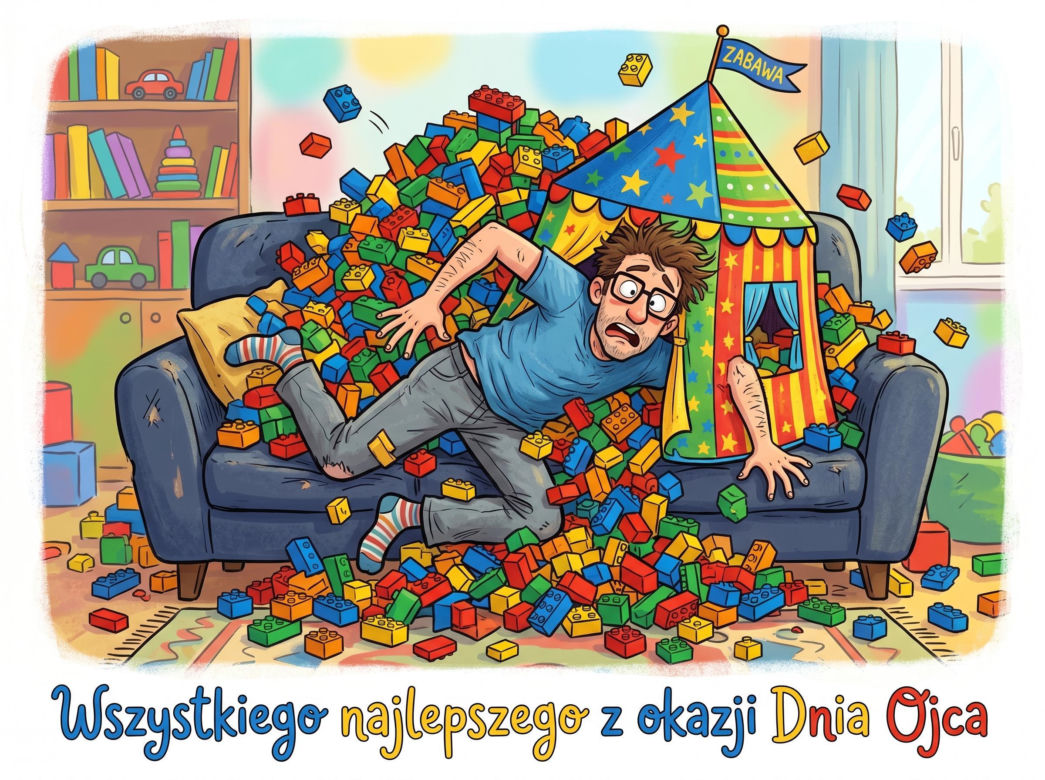 Zabawna kartka na Dzień Taty