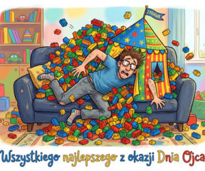 Zabawna kartka na Dzień Taty