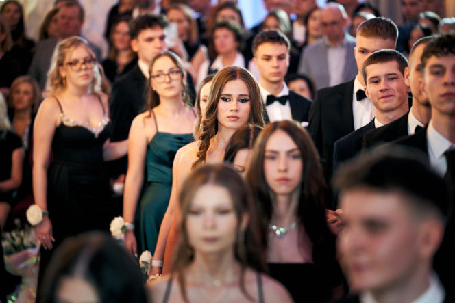 Studniówka siedleckiej Królówki 2026 - walc i polonez