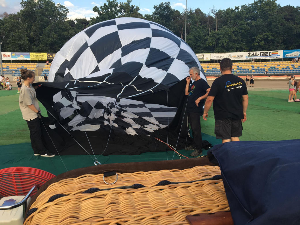Fiesta balonowa na stadionie GKM-u Grudziądz