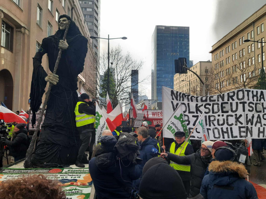 Protest rolników w Warszawie (3.01.2025)