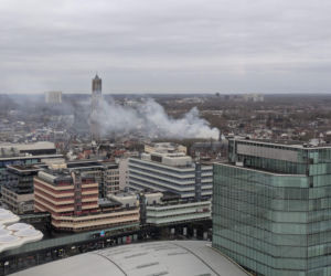 Dwa wybuchy i wielki pożar w centrum Utrechtu. Co najmniej jedna osoba ranna