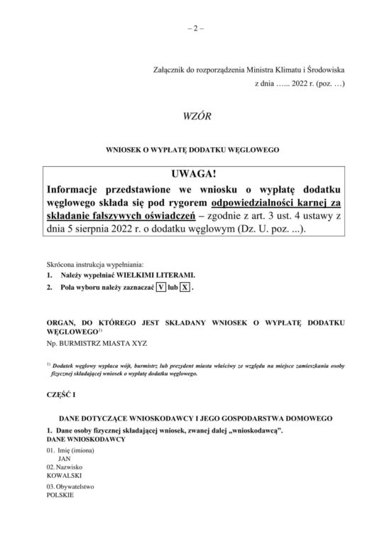 Wzór Wniosku 