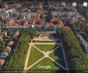 Trójwymiarowy Szczecin w Google Earth