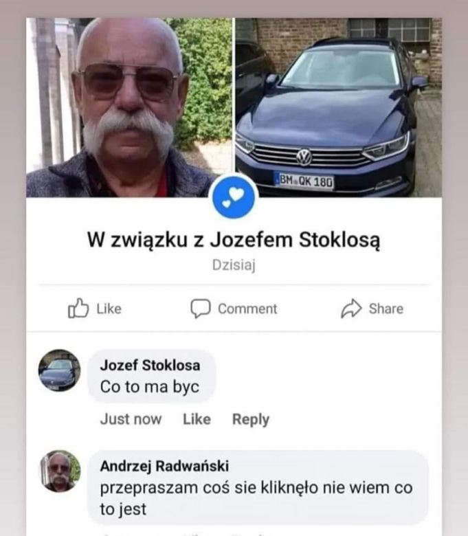 Przepraszam coś mi się kliknęło. Ten mem zdobywa wielką popularność. Jak go zrobić? [GALERIA]