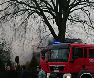 Pożar domu przy ulicy Zielonej. 