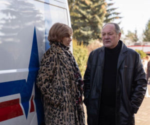 Na dobre i na złe odc. 810. Lucyna Sikorka (Anna Samusionek), Janusz Borucki (Tomasz Dedek)