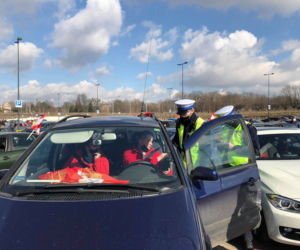 Kibice Widzewa przed derbami