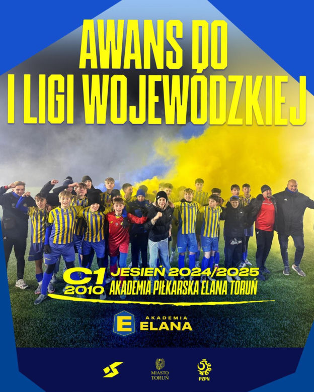 Wielki sukces młodych piłkarzy Elany Toruń