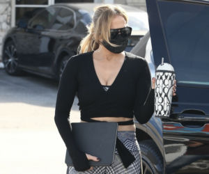 Jennifer Lopez wychodzi z siłowni