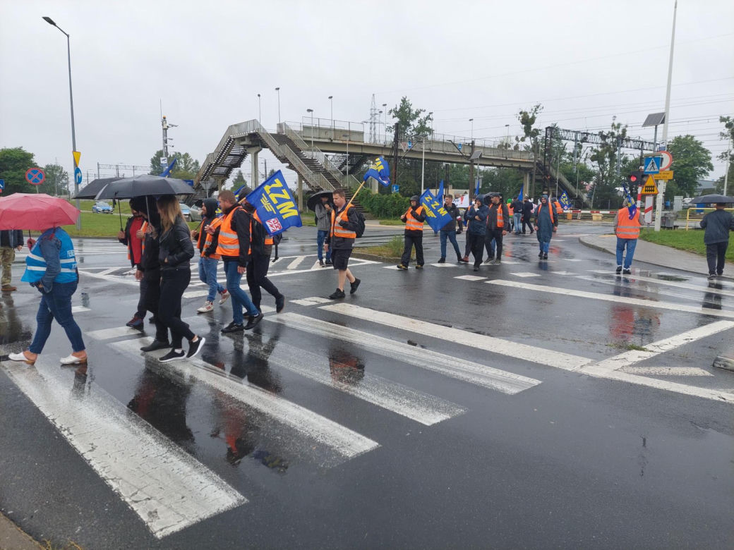 Strajk kolejarzy Bydgoszcz 28.07.25