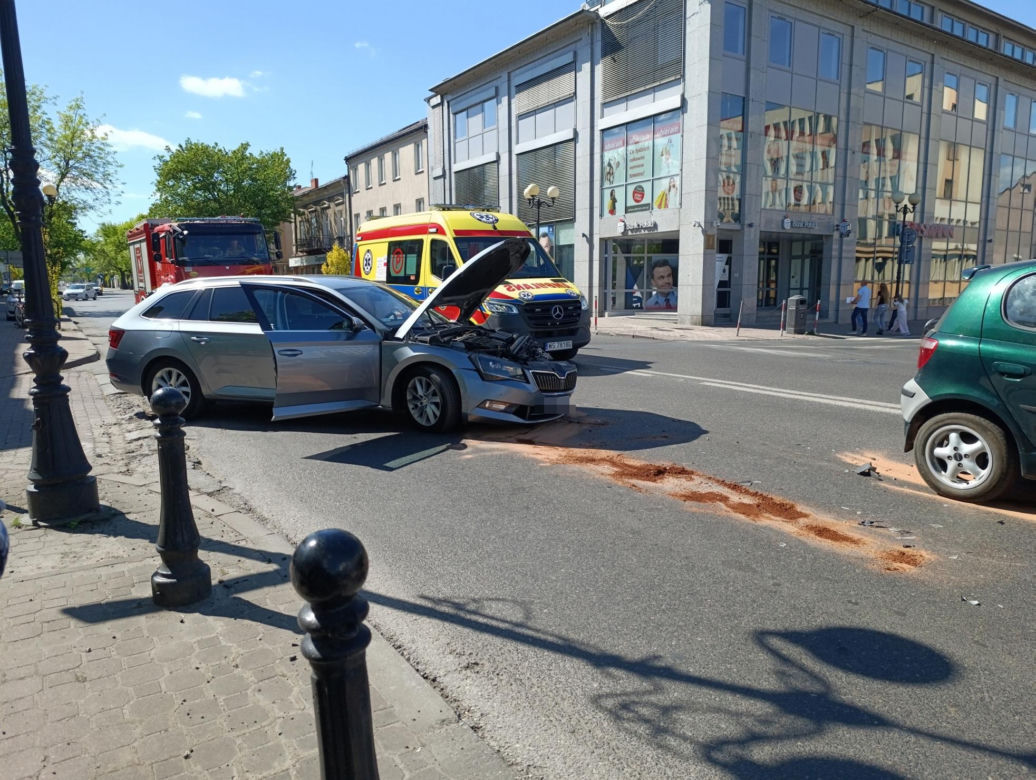 Wypadek samochodowy w Siedlcach