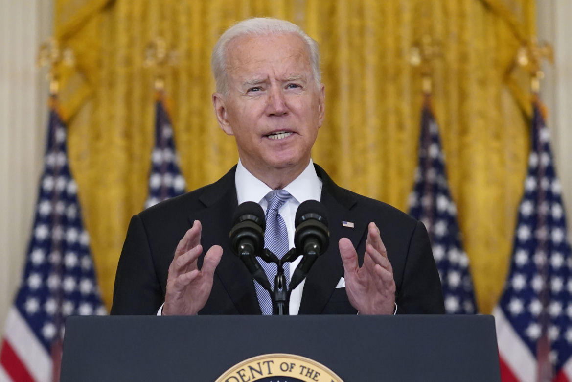 Prezydent USA Biden przedstawia stanowisko w sprawie Afganistanu 