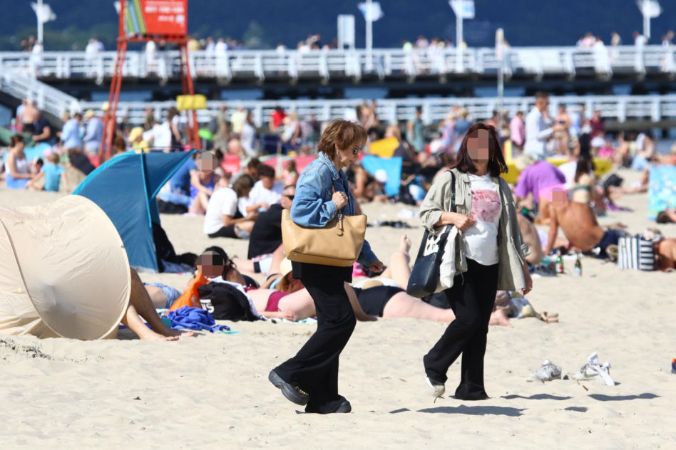 Izabela Trojanowska elegancka nawet na plaży