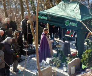 Pogrzeb Mirosława Krawczyka w Gdańsku: Aneta Zając i Mikołaj Krawczyk