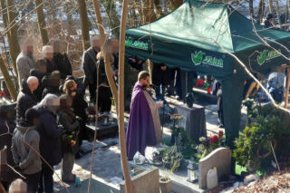 Pogrzeb Mirosława Krawczyka w Gdańsku: Aneta Zając i Mikołaj Krawczyk