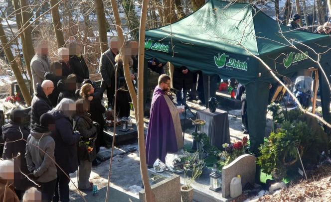 Pogrzeb Mirosława Krawczyka w Gdańsku: Aneta Zając i Mikołaj Krawczyk