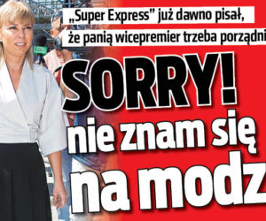 SORRY! Nie znam się na modzie