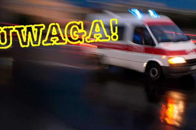 HOT wypadek, karetka, karambol