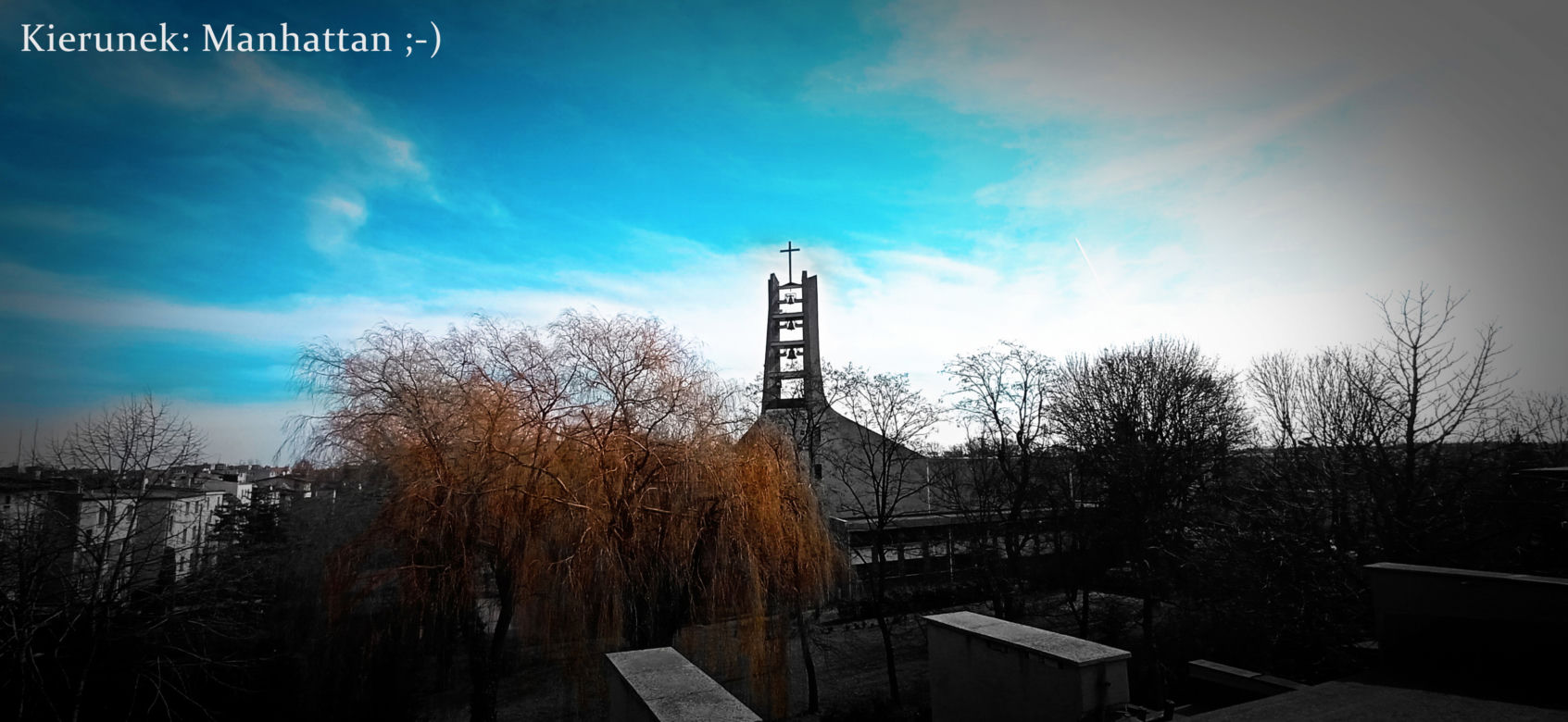 Widok na Piotrowice z góry. Piękna panorama dzielnicy