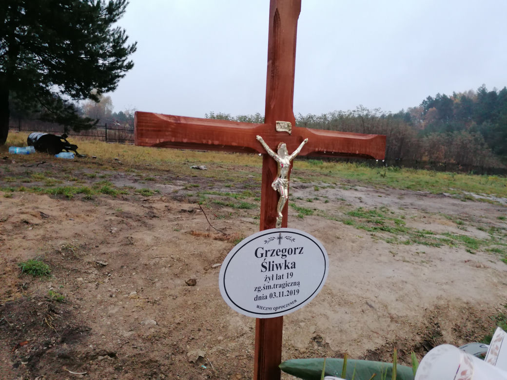 Tak wygląda grób młodego piłkarza spod Olkusza