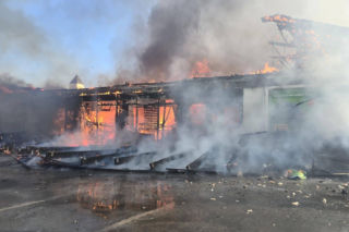 Pożar całodobowej Biedronki. „Materiał dowodowy uzasadnia wszczęcie śledztwa”