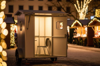 Ksiądz wystawił konfesjonał na jarmarku. Co zaskoczyło mieszkańców Pleszewa?