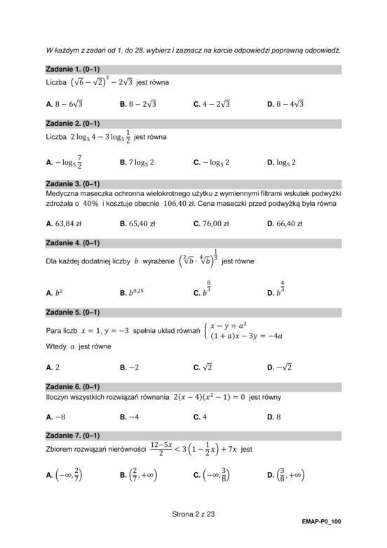 Matura próbna 2021: Matematyka. Odpowiedzi i arkusze sprawdzisz tutaj [CKE ODPOWIEDZI PYTANIA]