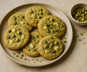 Pistacjowe ciasteczka są hitem każdego spotkania. Znikają w kilka chwil