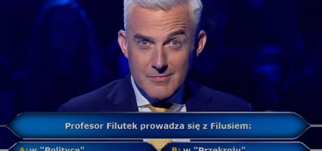Profesor Filutek prowadza się z Filusiem... Odpowiedź na pytanie z Milionerów 