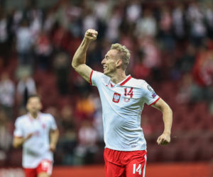 Polska - Albania: Radość po drugim golu