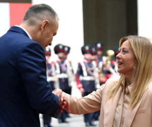 Marta Nawrocka we Włoszech